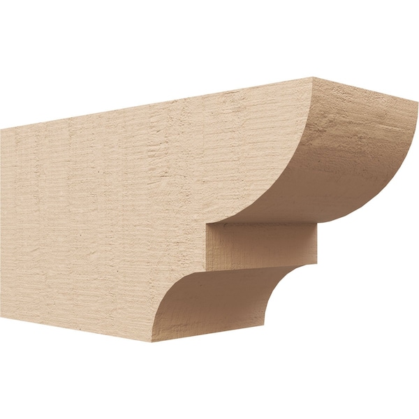 Ekena Millwork 6in. W x 8in. H x 16in. L Ridgewood Woodgrain TimberThane Rafter Tail, Primed Tan RFTUR06X08X16RIDRCPR - main